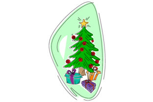 Abstract Christmas Tree Crafts for Holiday Design