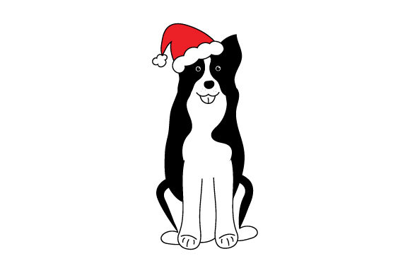 Christmas Border Collie Crafts for Holiday Sales