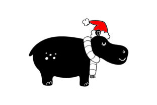 Christmas Hippopotamus Crafts for Holiday Makers