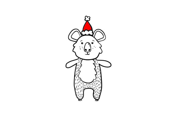 Christmas Koala for Crafts and Local Branding