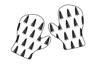 Christmas Mittens Line Art: An Embroidery Review