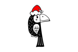 Christmas Parrot for Crafts and Holiday Branding
