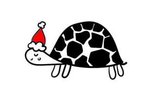 Christmas Turtle for Crafts and Holiday Products