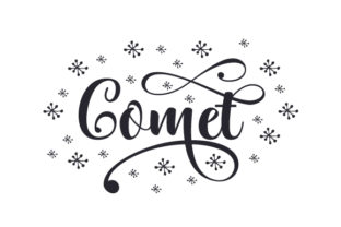 Comet: A Festive Design Asset for Christmas Crafts