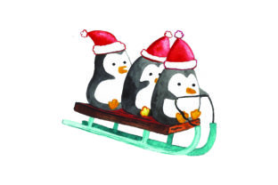 Cute Penguins in Santa Hats: A Christmas Crafts Delight