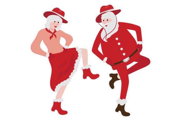 Joyful Christmas Crafts: Santa and Mrs. Claus Line Dancing