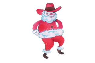 Review: Santa Line Dancing with Cowboy Hat for Christmas Crafts