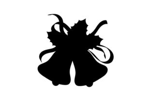 Silhouette of Christmas Bells for Crafts & Design